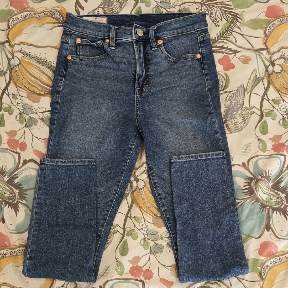 Gap Womens True Skinny High-rise Jeans 27/4R Med Wash